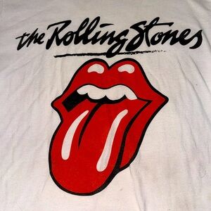 White Rolling Stone white t shirt